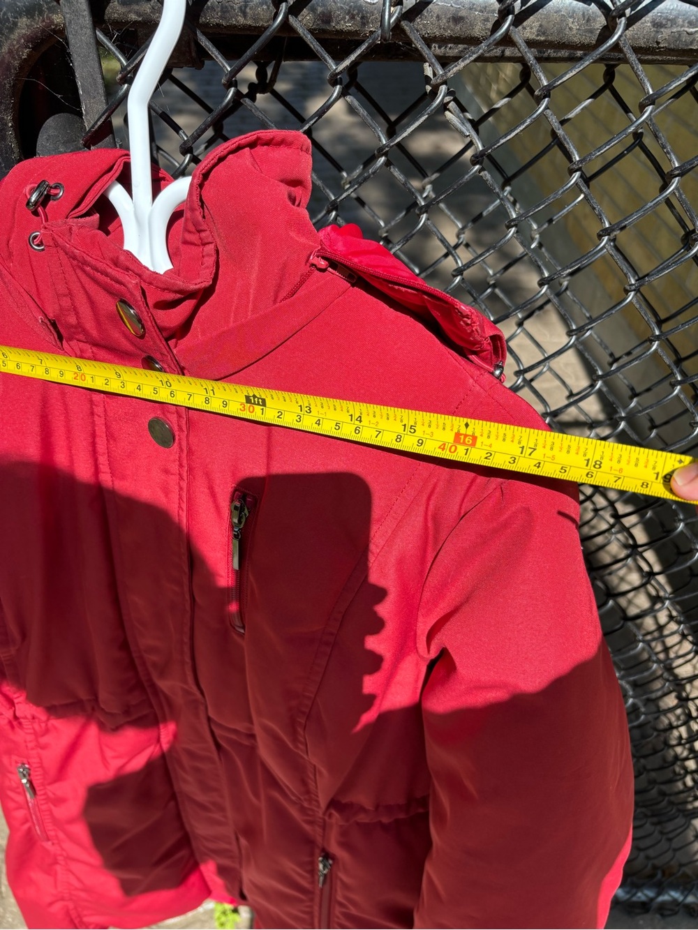 Red Winter Coat in good condition - Picture 7 of 8